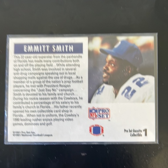 Emmit Smith football cards. Lot of two - Picture 4 of 6